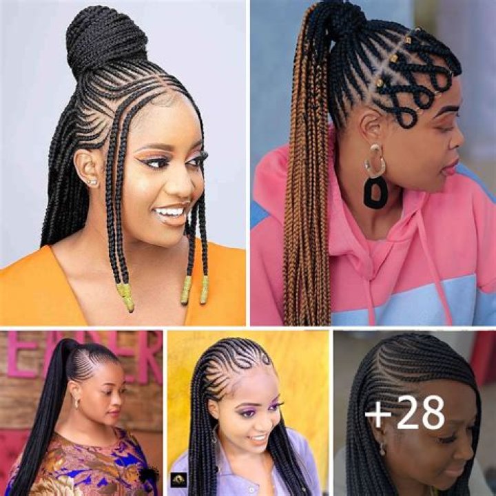 Kinky braids hairstyles in Nigeria