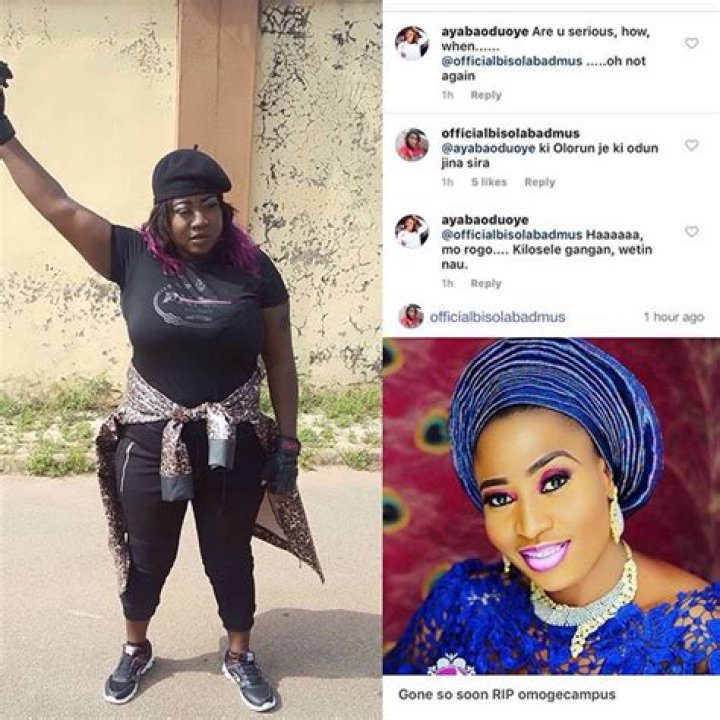 Iyabo Ojo, Jide Kosoko, others mourn late Aisha Abimbola aka Omoge Campus