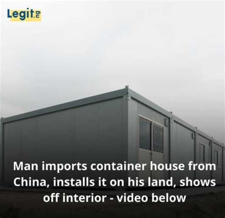 Man Imports Container House From China, Installs It on His Land, Show Off Interior