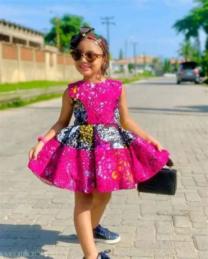 Beautiful children gown styles for girls: best lace and Ankara dresses