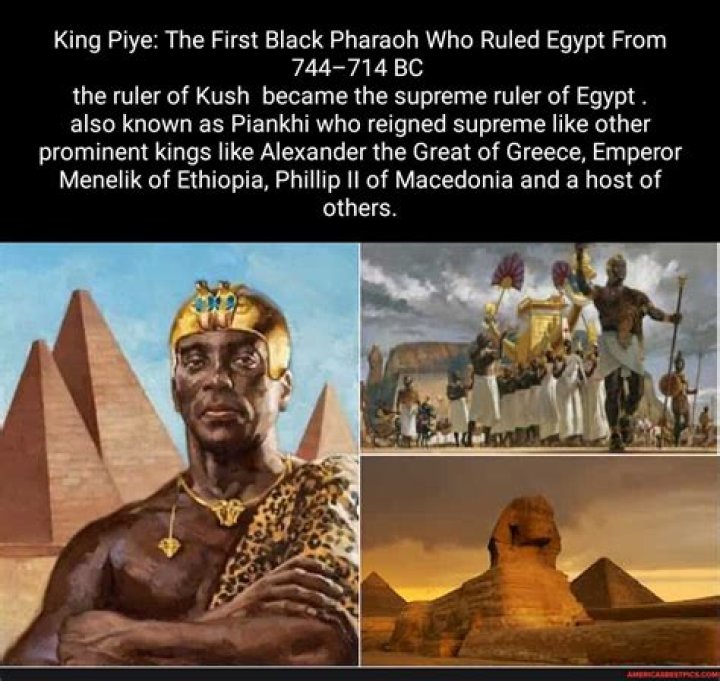 King Piye: The First Black Pharaoh Who Ruled Egypt From 744–714 BC