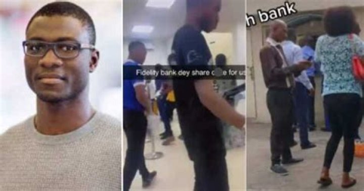 "Fidelity Bank Wan Bribe Us": Man Shares Video as Staff Shares Coke to Customers in Banking Hall