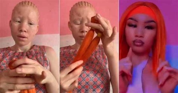 "She Get Half Past Eye": Pretty Albino Lady Transforms and Glows after Make-up Session, Video Trends
