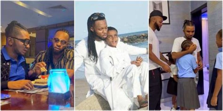 “This Made My Day”: Sweet Video As Flavour, 3 Daughters Celebrate Visually Impaired Adopted Son’s Birthday