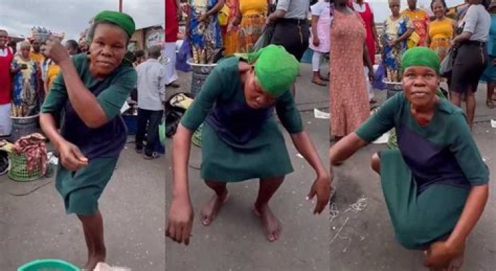 "Retired Slay Queen": Market Woman Abandons Her Smoked Fish, Performs Electrifying Sweet Dance in Viral Video