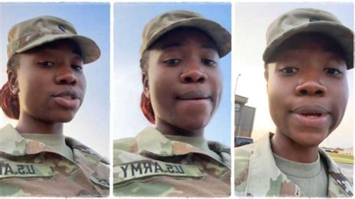 Lady Serving in United States Army Sends Message Back Home, Insists There's No Money in Military