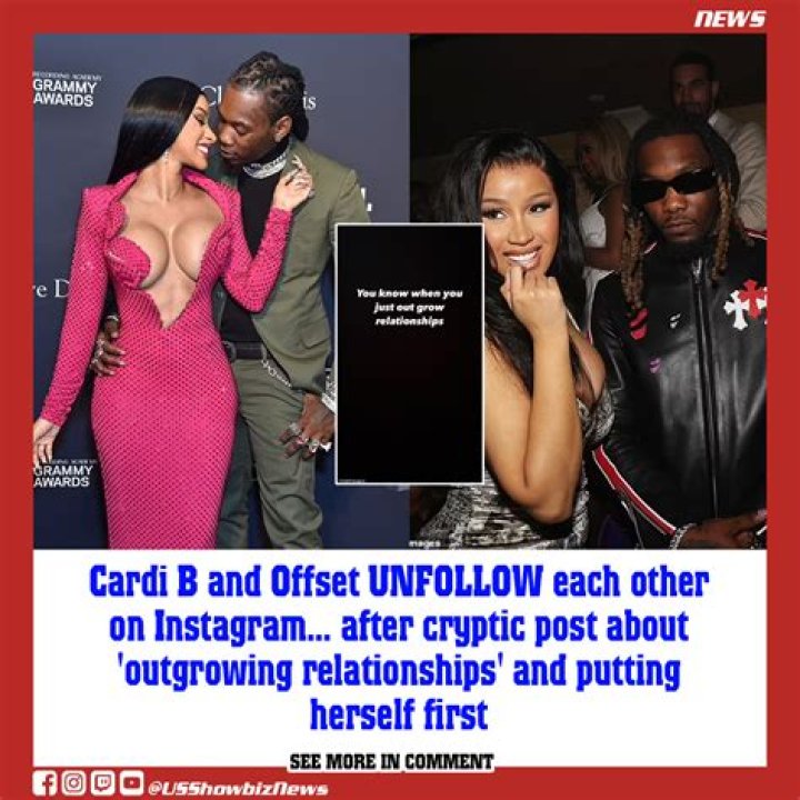 Cardi B and Offset Unfollow Each Other on Instagram After Cryptic Post About Putting Herself First