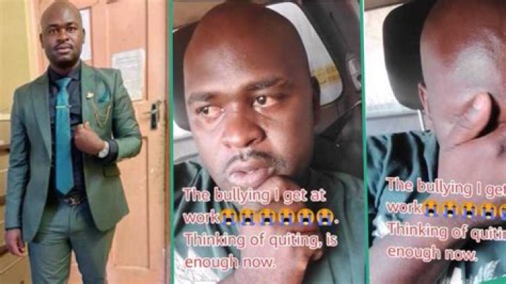 Man Laments Being Bullied at His Workplace, Breaks Down in Tears in Trending Video, People React