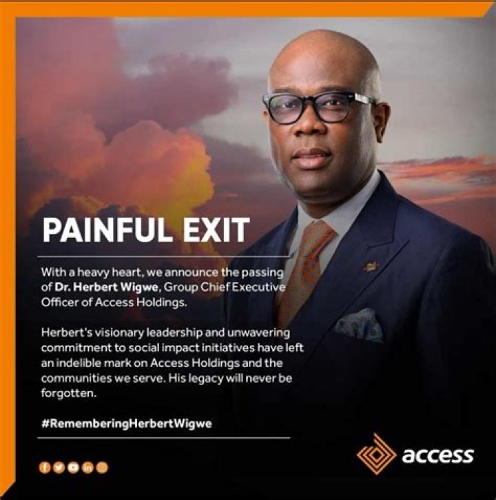 Access Holdings CEO, Herbert Wigwe, Wife and Son Killed in Helicopter Crash