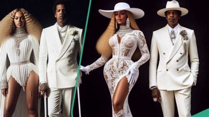 Fashion Illustrator Mimi Okeren Dresses Jayz and Beyonce in Classy White Outfits: "Really Cute"