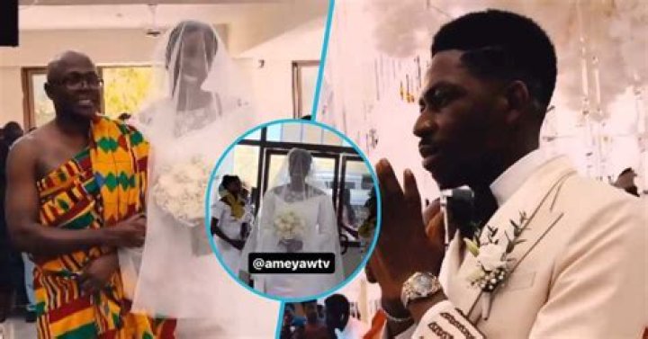 Moses Bliss' White Wedding: Singer Emotional As His Wife Marie Walks Down The Aisle, Video Emerges