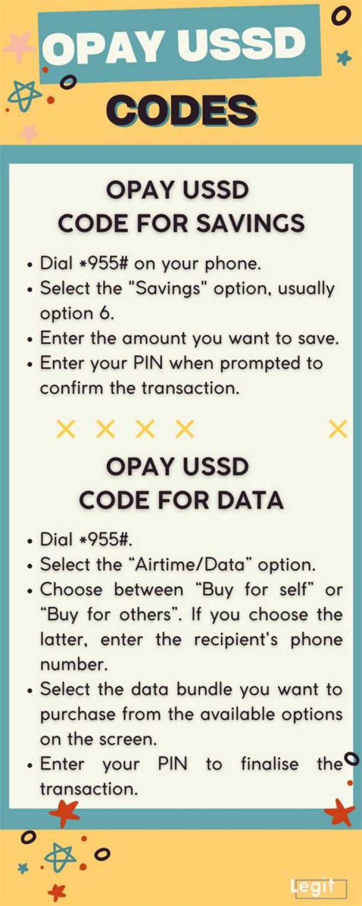 Opay USSD code, all codes for balance, transfer, data and how to activate