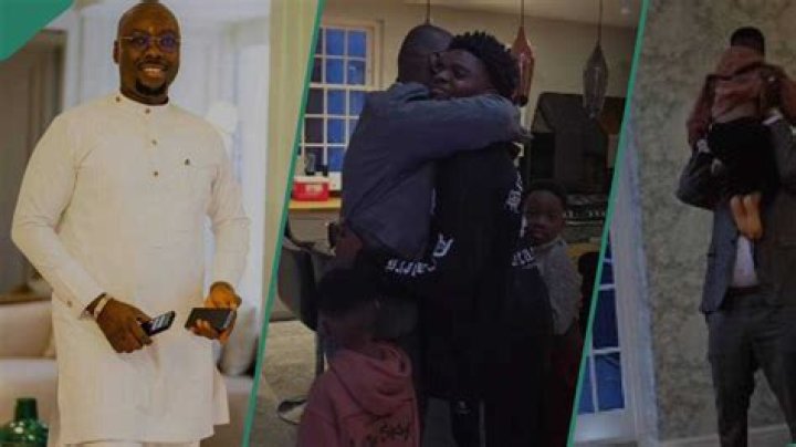 “Big Boys vs Small Boys”: Adorable Moment Obi Cubana Showed Off His Kids Welcoming Him Home Trends