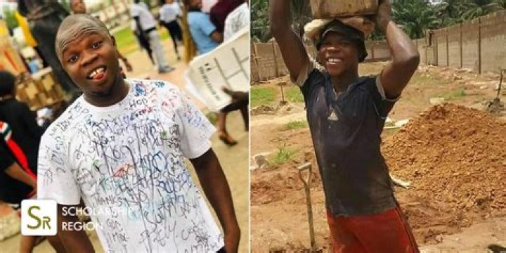 Nigerian Man Battles with Bricklayer on Food Challenge, He Eats Everything Before Him, Gets 40k
