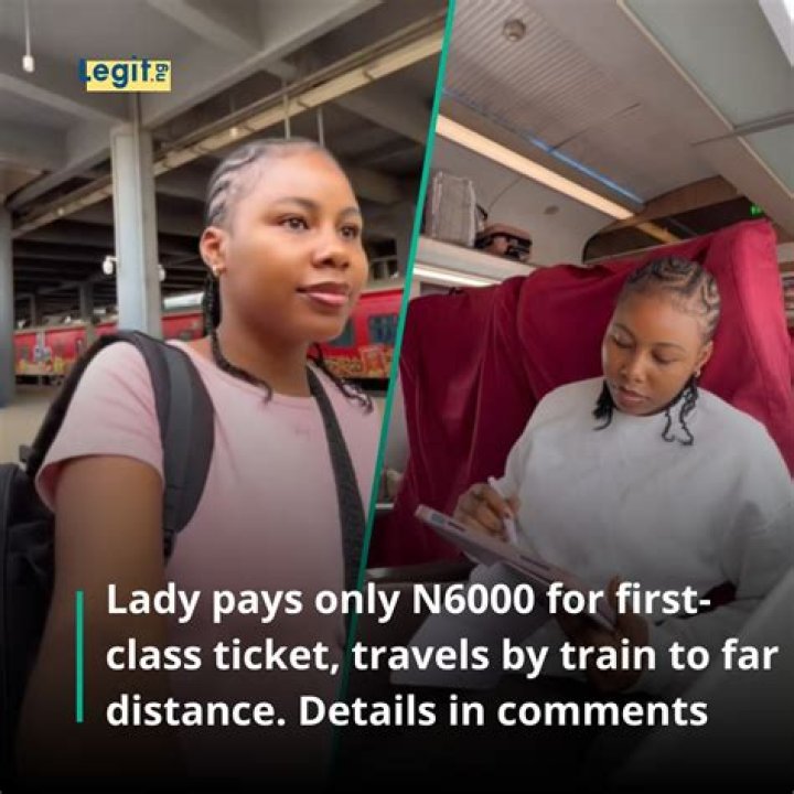 "It Looks Like London Metro: Lady Pays N2000 for Ticket, Travels Around Lagos City Using Train