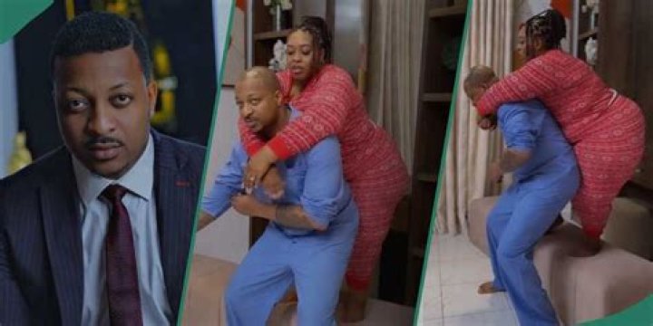 Actor IK Ogbonna Displays Strength by Carrying Heavyweight Actress on Set, Video Stirs Reactions
