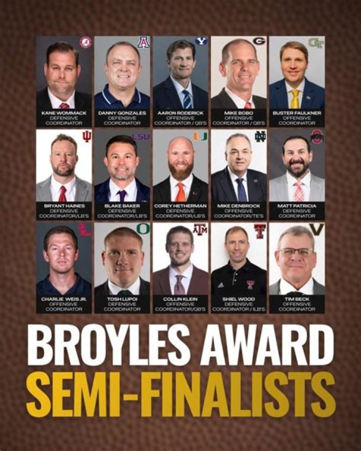 Broyles Award Announces Nominees for 2023 Honor