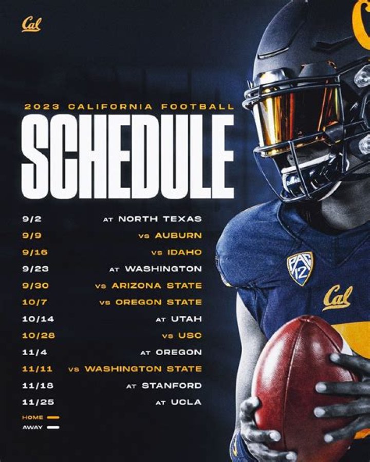 2023 Cal Football Schedule | College Football Network