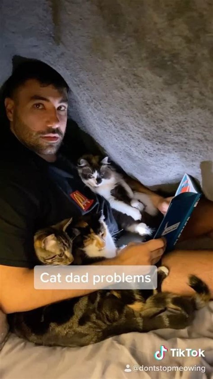 TikTok Is Obsessed With This Guy and His Cat Having a Relaxing Spa Day Together