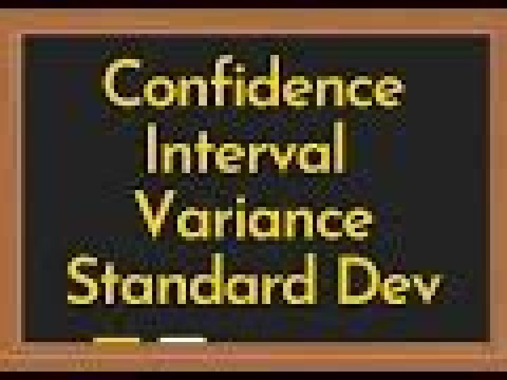 Confidence Interval for Variance and Standard Deviation Calculator