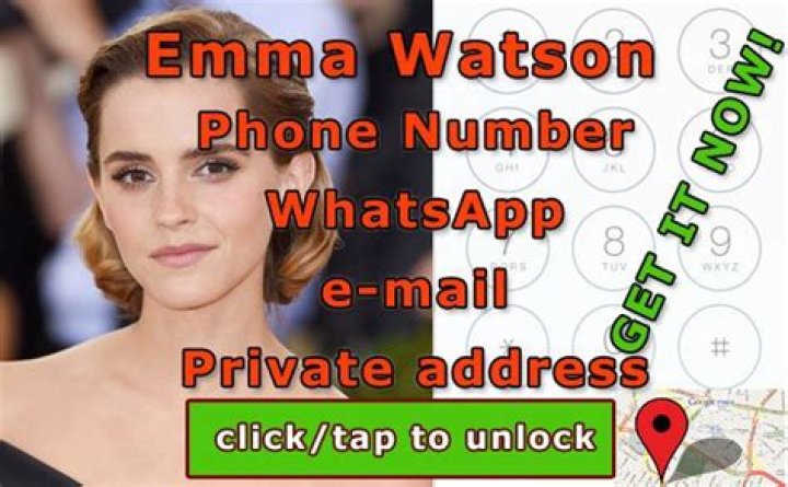 Emma Watson Phone Number WhatsApp Number Contact Num Mobile
