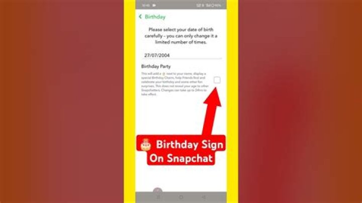 How to Turn on the Birthday Party Option on Snapchat