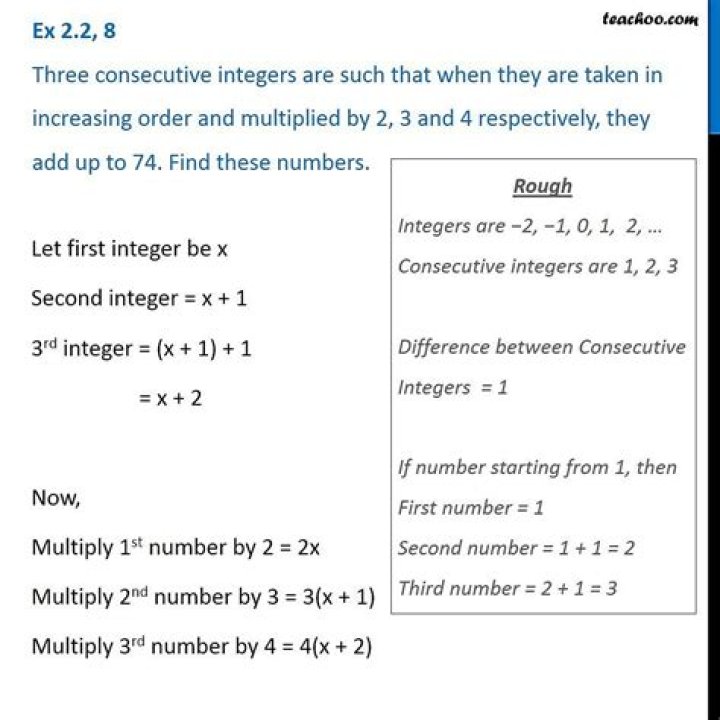 Let n be the middle number of three consecutive integers
