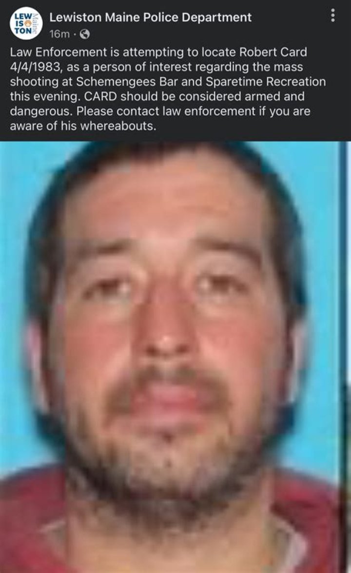 Robert Card Lewiston Maine Active Shooter Arrest: Was He Also A Sex Offender?