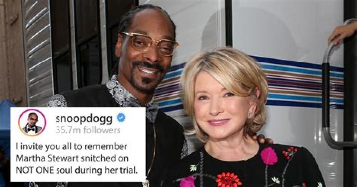 Snoop Dogg's Post About Martha Stewart's Prison Time Is Friendship Goals
