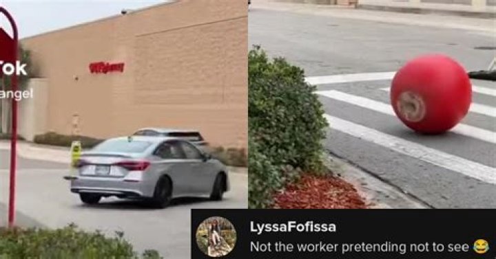 Target Ball Outside of Store Gets Hit by Car, Rolls Through Parking Lot in Viral TikTok