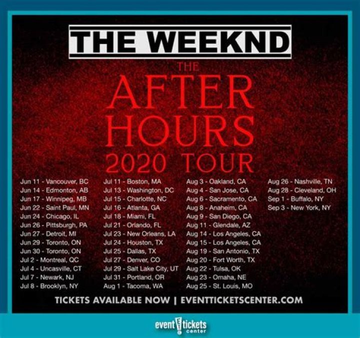 The Weeknd Abel Makkonen's After Hour Album Review, Tour Dates And Song