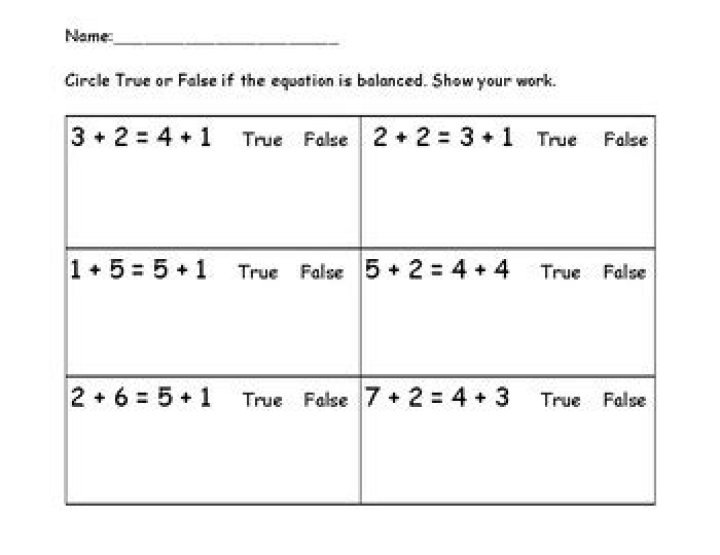 True False Equations Calculator